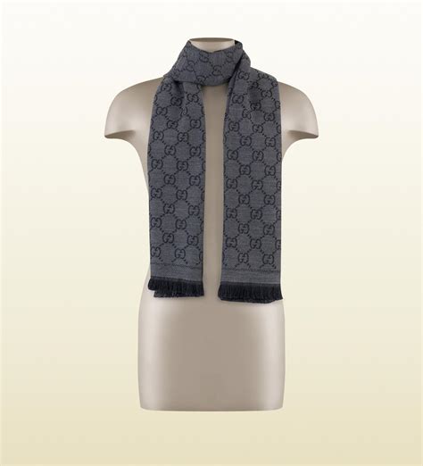 Scarf Gucci Grey in Cotton 